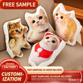Custom Shaped Photo Pillow – Personalized Plush Cushion with Cartoon Pet Design, Company Logo Available, Great for Home Decor & Gifts