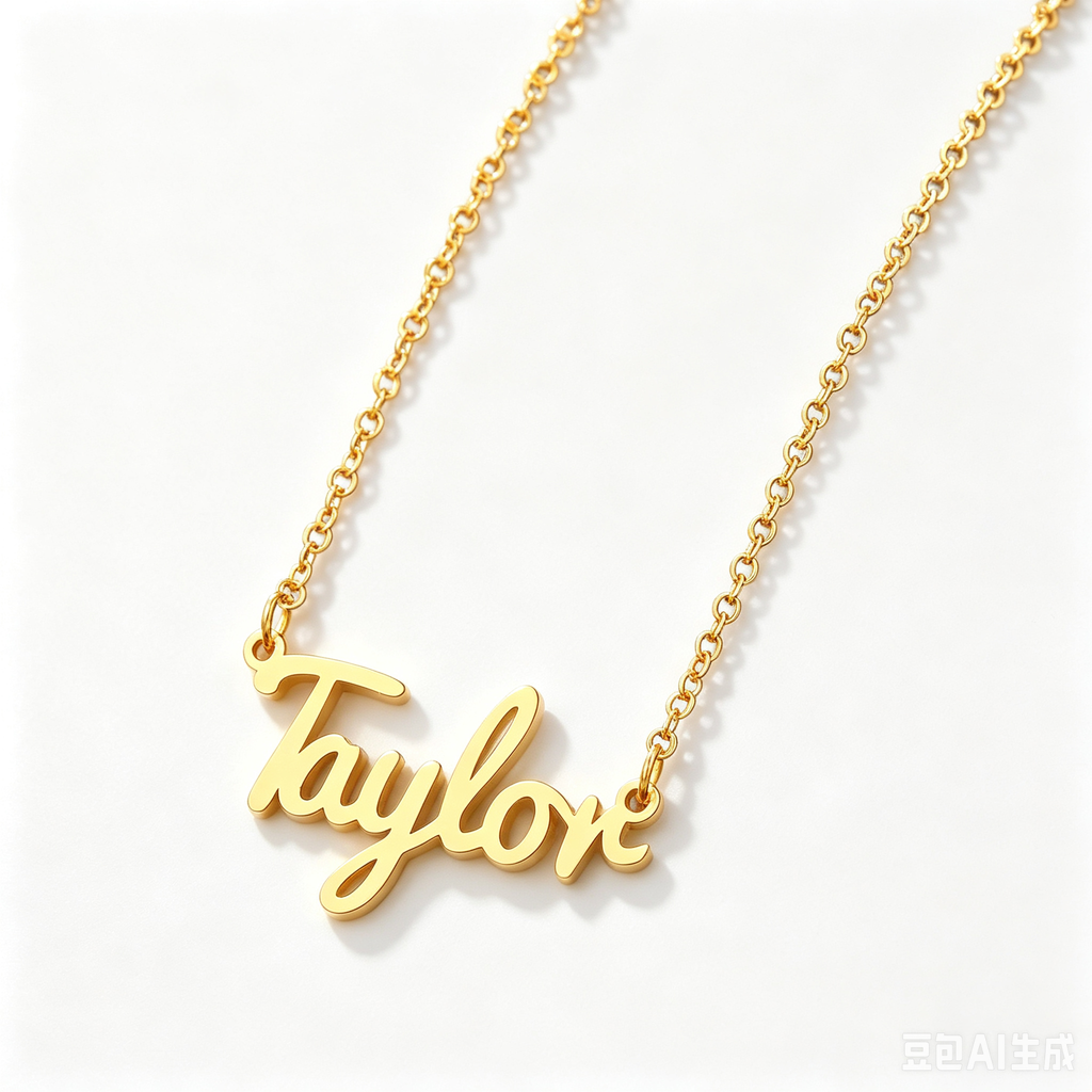 Custom Name Necklace – 18K Gold-Plated Stainless Steel, Personalized Handwritten Script Pendant, Waterproof Jewelry, Ideal Birthday Gift for Her