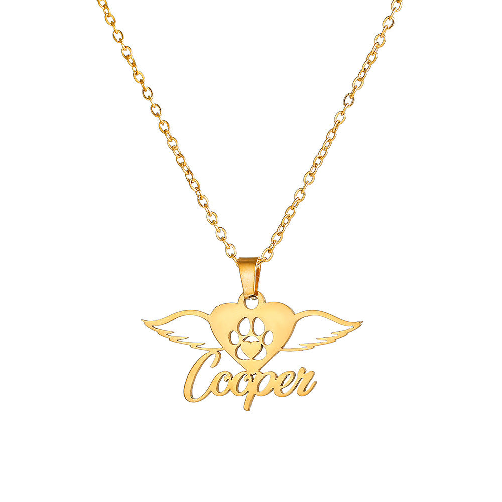 Custom Name Necklace – 18K Gold-Plated Stainless Steel, Personalized Handwritten Script Pendant, Waterproof Jewelry, Ideal Birthday Gift for Her