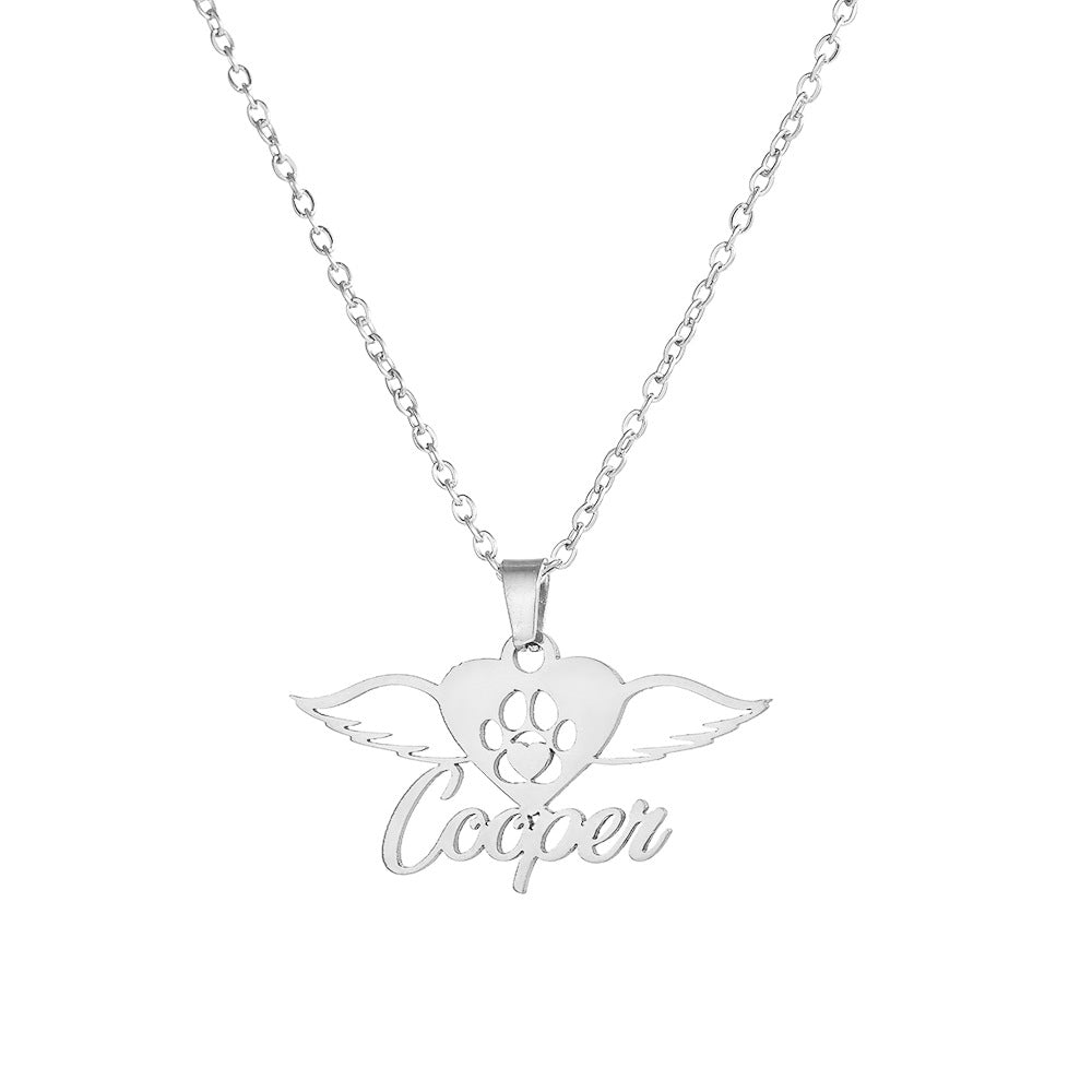 Custom Name Necklace – 18K Gold-Plated Stainless Steel, Personalized Handwritten Script Pendant, Waterproof Jewelry, Ideal Birthday Gift for Her