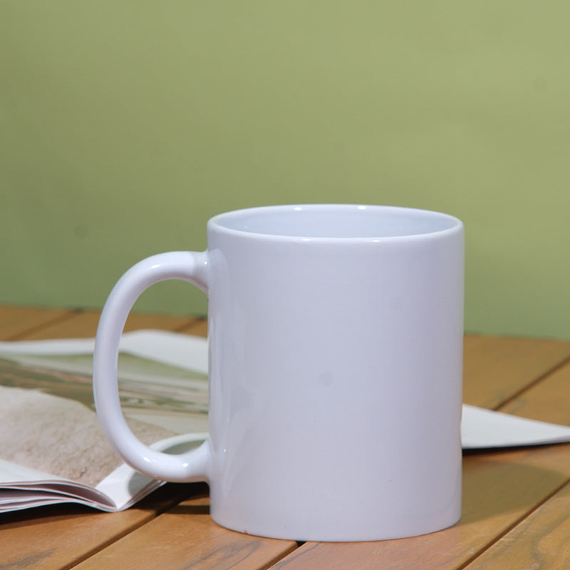 Custom Logo Ceramic Mug – Cartoon Design with Color-Changing Coating, Creative Gift for Home & Office