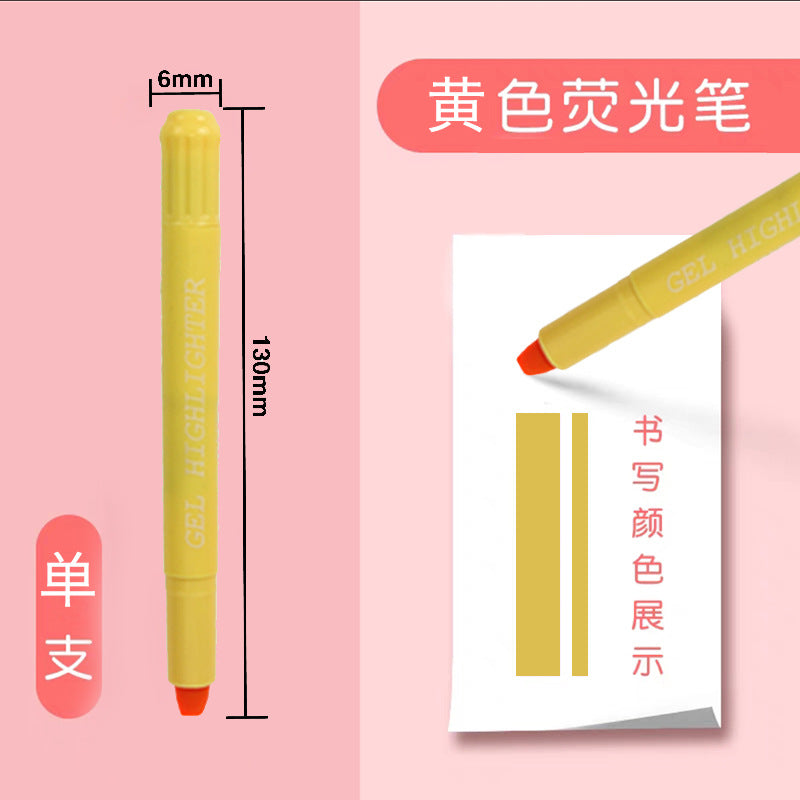 Erasable Gel Highlighter Pen – 12-Color Twist Design, Water-Soluble, Ideal for Drawing, Journaling & Study, Wholesale for Students & Kids