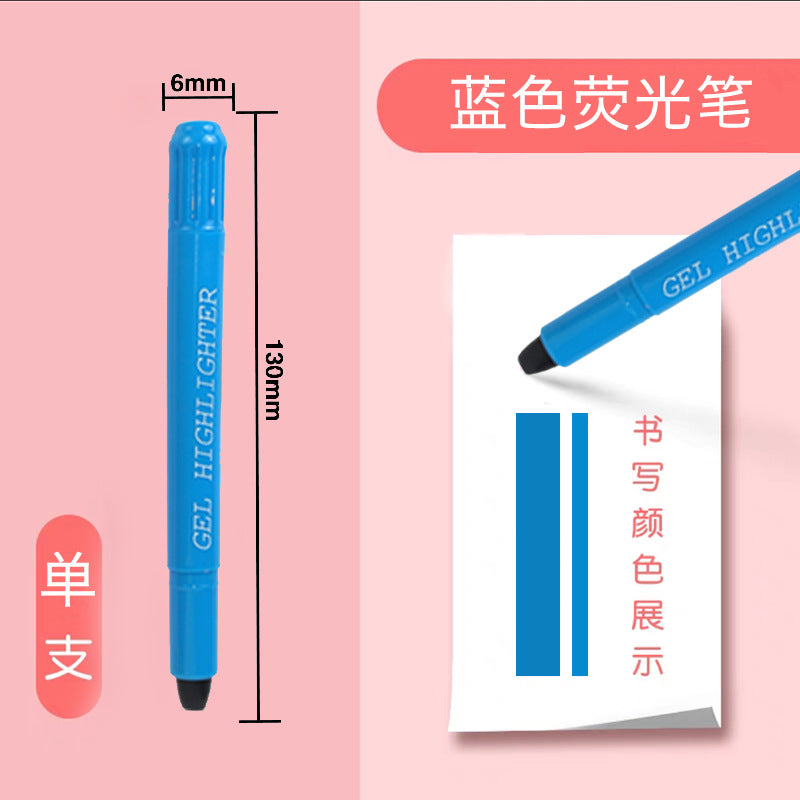 Erasable Gel Highlighter Pen – 12-Color Twist Design, Water-Soluble, Ideal for Drawing, Journaling & Study, Wholesale for Students & Kids