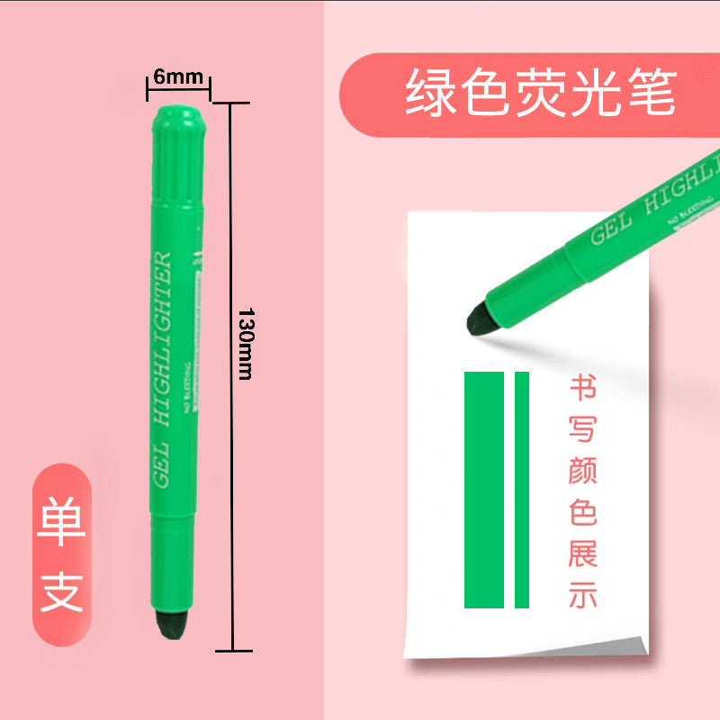 Erasable Gel Highlighter Pen – 12-Color Twist Design, Water-Soluble, Ideal for Drawing, Journaling & Study, Wholesale for Students & Kids