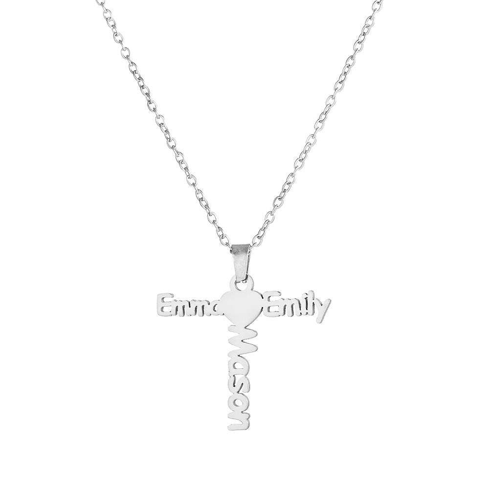 Custom Name Necklace – 18K Gold-Plated Stainless Steel, Personalized Handwritten Script Pendant, Waterproof Jewelry, Ideal Birthday Gift for Her
