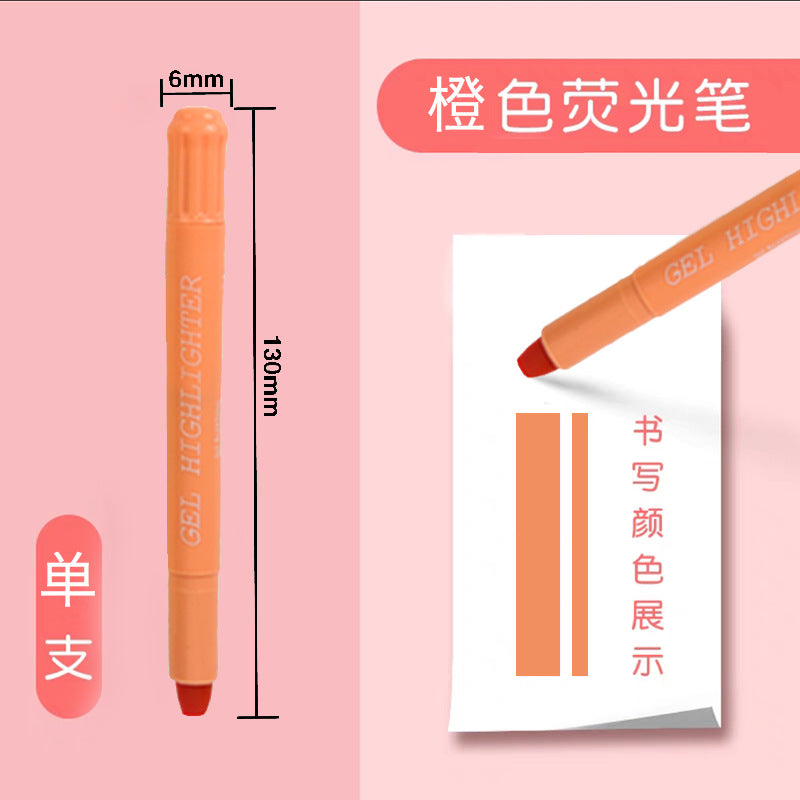 Erasable Gel Highlighter Pen – 12-Color Twist Design, Water-Soluble, Ideal for Drawing, Journaling & Study, Wholesale for Students & Kids