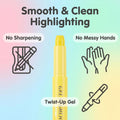 Erasable Gel Highlighter Pen – 12-Color Twist Design, Water-Soluble, Ideal for Drawing, Journaling & Study, Wholesale for Students & Kids