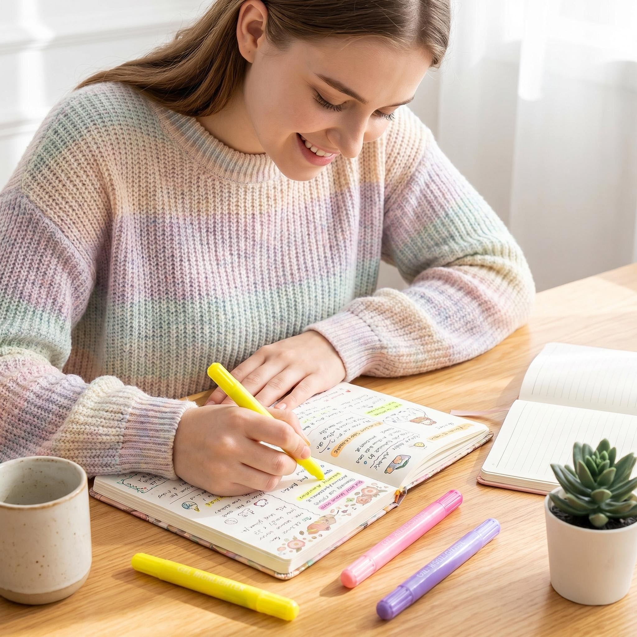 Erasable Gel Highlighter Pen – 12-Color Twist Design, Water-Soluble, Ideal for Drawing, Journaling & Study, Wholesale for Students & Kids