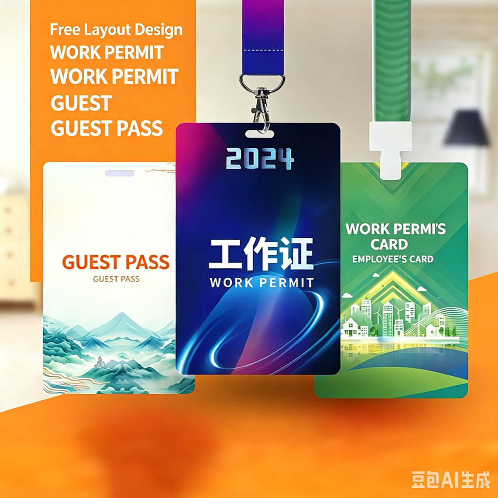 Custom PVC ID Badges with Lanyards – Durable for Work, Events & Conferences
